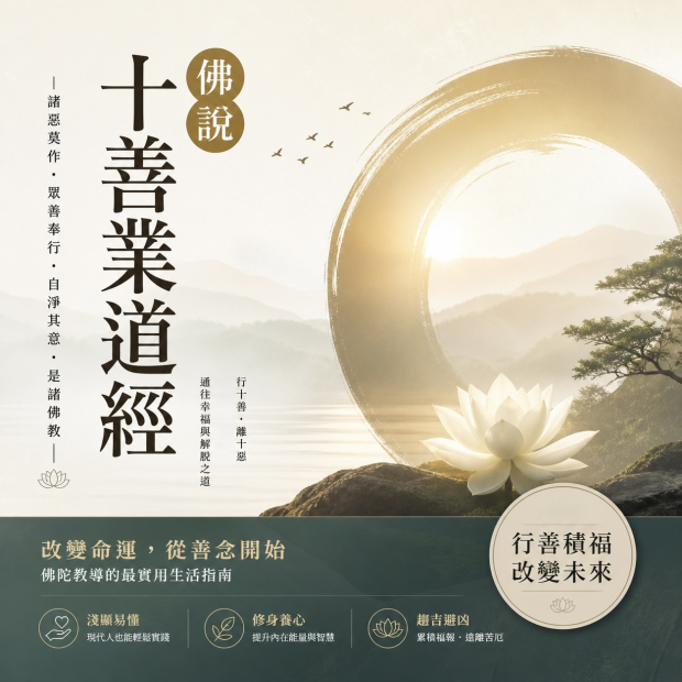 《佛說十善業道經》佛學扎根系列書籍封面